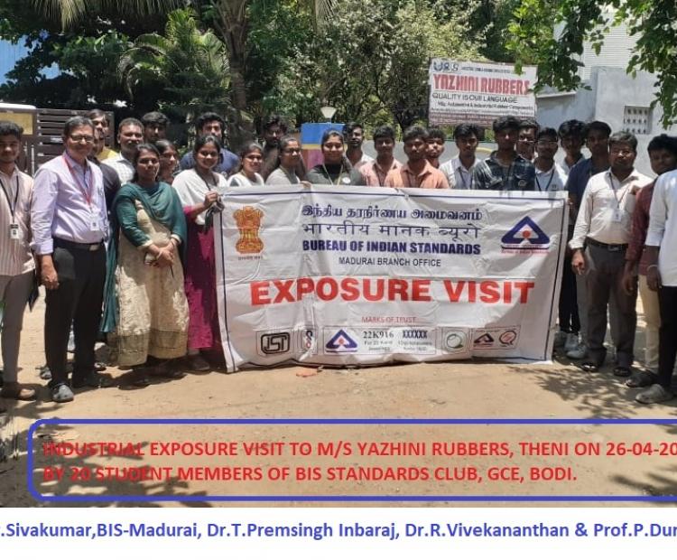  BIS Club industrial visit to yazhini rubbers 26-04-2024